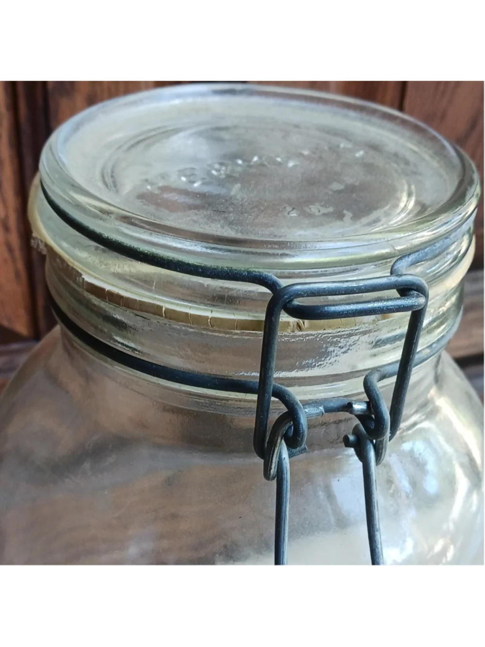 VTG Le Parfait Super 3L Glass Swing Top Canister Jar Strawberry Cottagecore